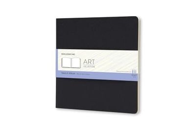 Moleskine - Quaderno da Disegno Art Collection con Copertina Rigida, Carta Adatta a Penne, Matite, Carboncino, Colore Nero, Formato Quadrato 19 x 19 cm, 88 Pagine