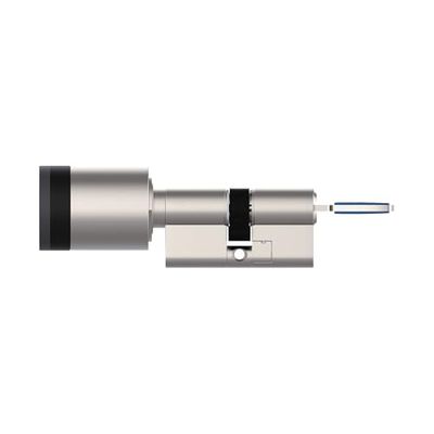 ABUS CYLOX One - ouverture sans clé avec smartphone et autres accessoires - serrure de porte avec protection anti-perçage - ouverture par bouton extérieur - avec clé intérieure - longueur 30-40/30-40