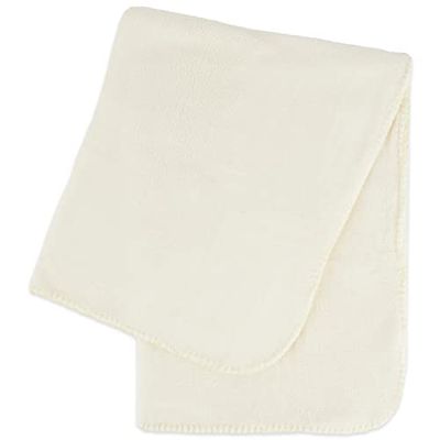 Bieco Baby gosig beige fleece | fluffig filt | gosig babyfilt | gosig barnfilt | tunn fluffig filt | babyfilt | gosig barnfilt | present till födseln för pojke och flicka