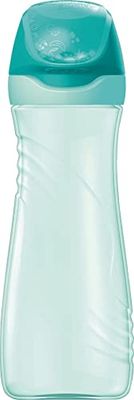 Maped - Botella de Agua - Colección Origins Familia - Botella de Plástico de 580 ml - Color Turquesa - Fácil de Abrir - Sistema Antigoteo y Antiderrames - Limpieza Sencilla