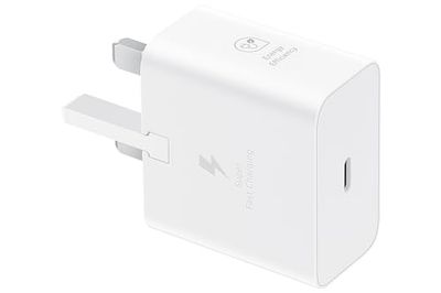 Samsung Galaxy Official 25W Super Fast Charging Travel Adapter (with USB-C to C Data Cable), White