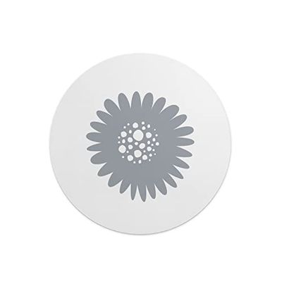Questo Casa, Tapis de Souris Rond imprimé numérique avec Fond antidérapant pour Bureau et Maison Diamètre 22 cm
