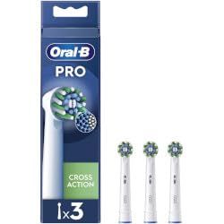 Oral-B Têtes de rechange Pro Cross Action, 3 têtes