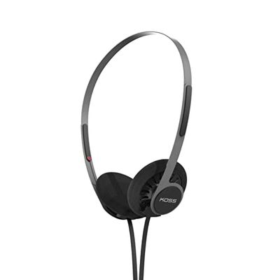 Koss KPH40 Utility - Auriculares supraaurales, Sistema de Cable Intercambiable Desmontable, Estilo Retro, diseño Ultraligero (Negro sigiloso)