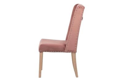 SILLA MADERA DE CAUCHO LINO BEIGE 50x53x96 CM