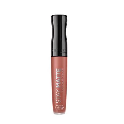 Rimmel London Rossetto Opaco Stay Matte, Formula Liquida Waterproof, No Transfer a Lunga Durata, Be My Baby, 5.5 ml