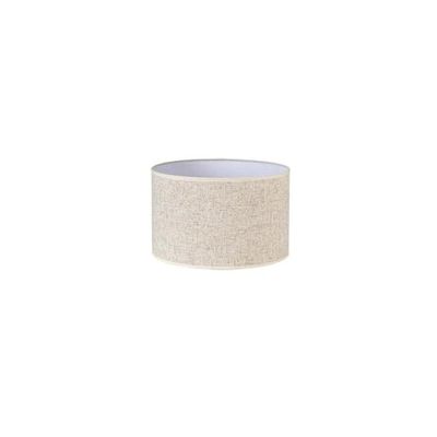 PRENDELUZ Paralume cilindrico E27 in lino beige, 22x22x15 cm, ideale per l'illuminazione decorativa e creare ambienti accoglienti.