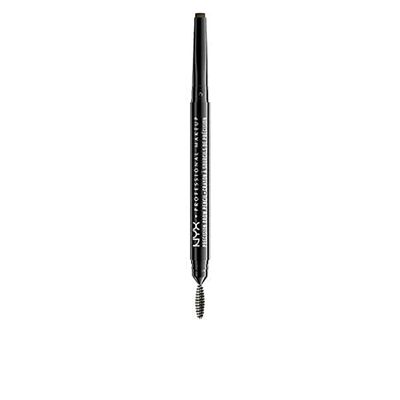NYX Professional Makeup Lápis de sobrancelhas Precision Brow Pencil, dois lados: lápis de sobrancelhas e escova espiral, fórmula vegana, Tom: Espresso