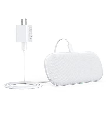 Draadloze dubbele oplader, 5 spoelen, draadloze oplader met voeding, 7,5 W Qi-laadstation voor iPhone 12/12 Pro/SE/11/11Pro/XS/XR/X/8/AirPods2/Pro