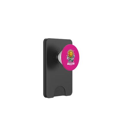 Delilah - Bonito diseño de girasol para niñas con nombre Delilah PopSockets PopWallet para MagSafe