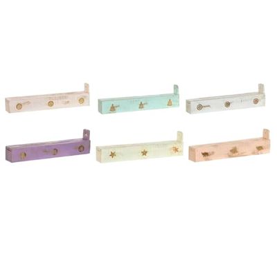Home ESPRIT Bruciatore Legno Alluminio 24 x 4 x 6 cm (12 Pezzi) (6 Pezzi)