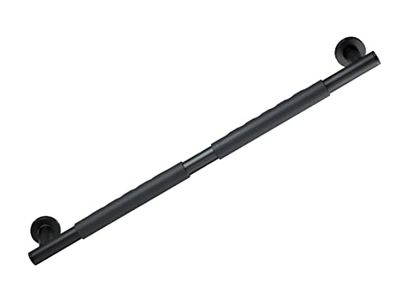 WENKO Wandgreep Secura 65,5 cm zwart, bad-veiligheidsgreep, siliconen, 65,5 x 5 x 9 cm
