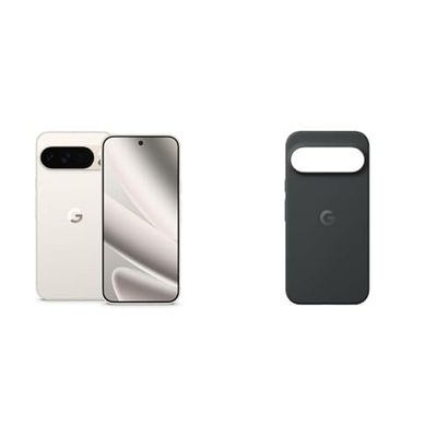 Google Pixel 10 Pro XL - Unlocked Android Smartphone with Gemini, Triple Rear Camera, 24+ Hour Battery and 6.8" Super Actua Display - Porcelain, 256GB+Case