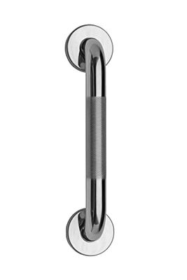 Croydex AP500541 Veiligheidssteun, 300 mm, roestvrij staal, met antislipgreep voor badkamer, chroom