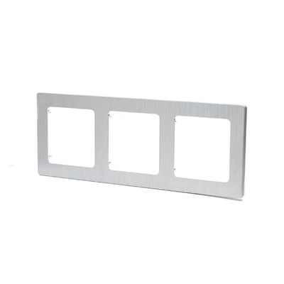 Aluminium plaat Elegant zilver design Made in Germany/Frankrijk incl. 3 sleutels voor moderne en gemakkelijke toegang Ideaal voor elke ruimte