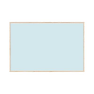 Bi-Office Lavagna Magnetica Earth New Basic Sky, 58,5 x 38,5 cm, Superficie in Acciaio Laccato, Cornice in Pino Naturale