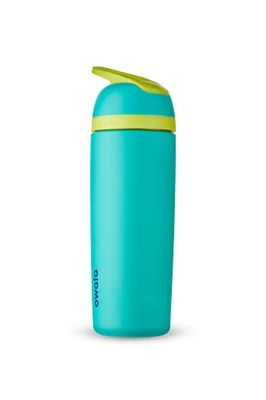 Owala Borraccia isolata Flip in acciaio inox con cannuccia integrata, 560 ml, Neon Basil