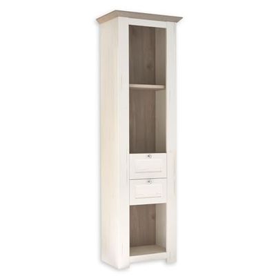 Stella Trading Marbella, cameretta dei Bambini, Effetto, Moderno scaffale in Stile Rustico con Molto Spazio, Legno, Sibiu larice/Rovere Nelson, Standregal