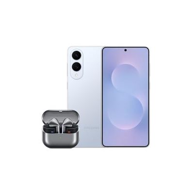 Samsung Galaxy S25 Edge AI Smartphone, 12GB Memory, 512GB Storage, 200 MP Camera, Titanium IcyBlue with Galaxy Buds3 Pro (UK Version)