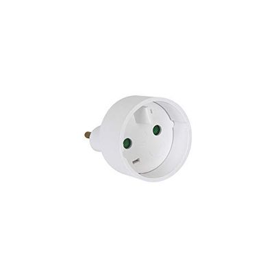 DEBFLEX 701070 Voyage Prise Universelle-Adaptateur Europe 10/16A 2P 4mm Blanc Vrac-Debflex-701070