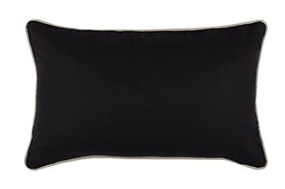 COUSSIN DUO NOIR/LIN 30X50 cm