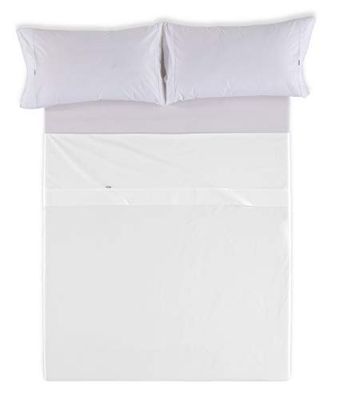 SABANA ENCIMERA color blanco - Cama de 180 100% algodón - 144 hilos