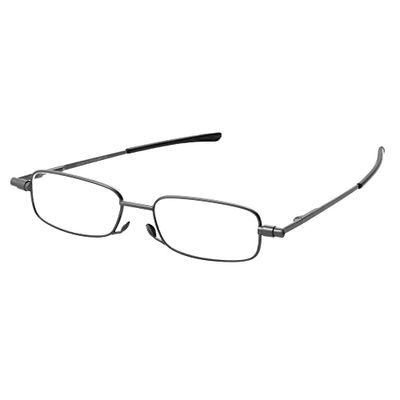 Magnivision, Occhiali da Lettura con Montatura in Metallo, Aste Flessibili, Uomo