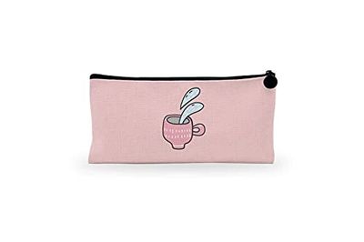 Bonamaison Imprimé Numériquement Pochette à Crayon en Toile avec Fermeture à Glissière, Trousse, Boîtier Crayon, Sac à Stylo pour Enfants, Garçons, Filles, Unisexe, 1 Pièce, Taille: 21x12 Cm