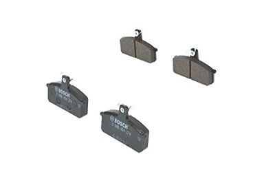 Bosch BP134 - Almofadas de travão para carro eixo dianteiro - qualidade Bosch - redução de ruído e pó - certificação ECE-R90 - sem cobre - 1 conjunto de 4 pastilhas