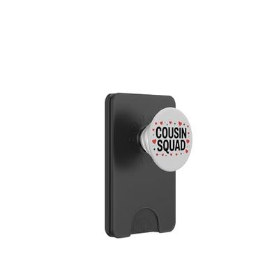 Reunión familiar de Cute Squad Hearts Matching Cousins PopSockets PopWallet para MagSafe