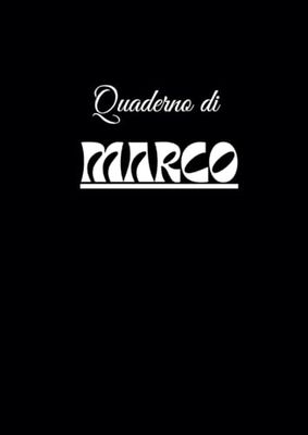 Quaderno formato A4 a quadretti da 0,5 cm personalizzato: Marco. 120 pagine