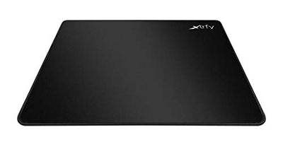 Xtrfy GP2, grote stoffen gaming muismat (460 x 400 x 4 mm), precisie bij elke muisbeweging, gestikte randen, anti-slip onderkant, machinewasbaar, Zwart