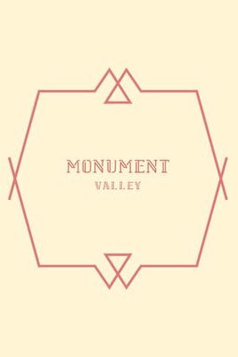 Monument Valley Arizona Blank Lined Journal: Western Themed Notebook for Travel Lovers, 120 Pages 6 x 9 inches