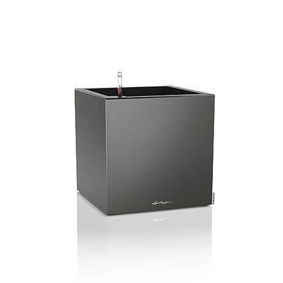 LECHUZA CANTO Premium 40 låg antracit metallisk 13753