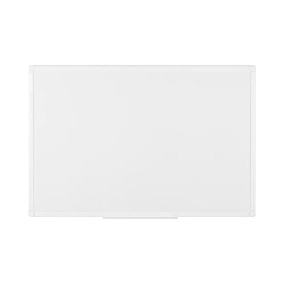 Bi-Office Lavagna Magnetica Maya Antimicrobica, 90 x 60 cm, Superficie in Ceramica Cancellabile a Secco, Struttura in Alluminio Bianco