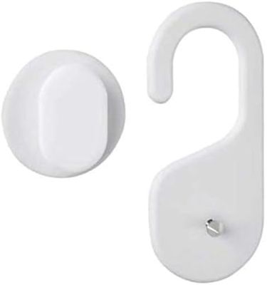 WENKO Shampoo-Fix - Porte-flacons de shampoing, Polypropylène, 3.5 x 8 x 1.4 cm, Blanc