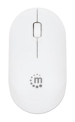 Manhattan 190152 Ratón óptico USB inalámbrico Performance III Blanco Blanco