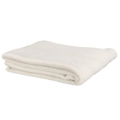 HOME DECO FACTORY TX8039 Plaid Microfibre Beige, Polyester, 125 x 150 x 0,5 cm