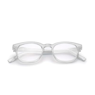 Contacta, Today, Occhiali da Lettura per Uomo e Donna, Occhiale da Lettura Sottile e Leggero, Montatura Semitrasparente con Aste Flex, Confezione con Astuccio Portaocchiali, 24g