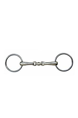 HKM 540493 Double Brisure 16 mm, Argentan, Acier Inoxydable Anneaux, M