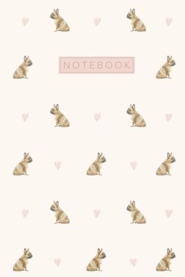 French Bulldog Notebook Hardcover: Cute Aesthetic Lined Journal for French Bulldog Lovers | Pink Cover