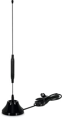 TechniSat DIGIFLEX TT6 - passieve staaf-kamerantenne DVB-T2/DAB+/FM (beschermingsklasse IP20, IEC-aansluiting, 75 Ohm impedantie) zwart