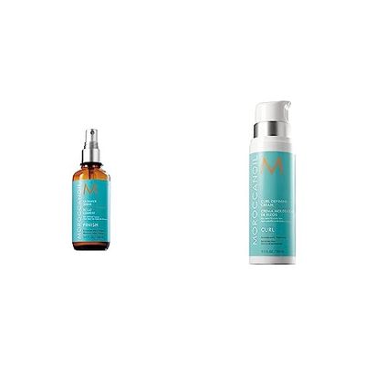 Moroccanoil Éclat Lumiere, 100 ml & Crème Modelage des Boucles, Flacon de 250 ml