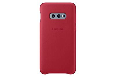Samsung Protective Leather Cover for Galaxy S10e – Official Galaxy S10e Case – Hardwearing Genuine Leather Phone Case for the Samsung Galaxy S10e - Red