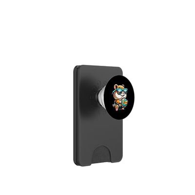 Hamster Fresco con Balón y Gafas de Sol PopSockets PopWallet para MagSafe