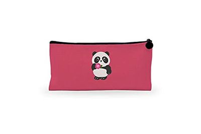 Bonamaison Imprimé Numériquement Pochette à Crayon en Toile avec Fermeture à Glissière, Trousse, Boîtier Crayon, Sac à Stylo pour Enfants, Garçons, Filles, Unisexe, 1 Pièce, Taille: 21x12 Cm