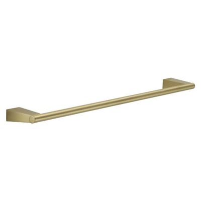 GEDY | Porta Asciugamani Bagno Tonale in Acciaio Inox e Cromall, Appendi Asciugamani Fissabile con Viti Incluse, Oro Matt, 2,4x61,1x7cm