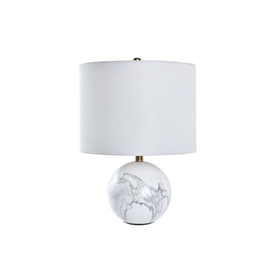 LAMPARA SOBREMESA MARMOL METAL 36X36X52 BOLA