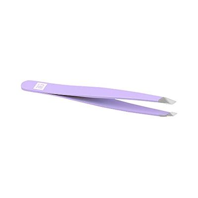 T4B ILU - Pinzette professionali per sopracciglia, in acciaio inox, 1 pezzo (lilla)