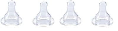 THERMOBABY Tétines Silicone Débit Variable Transparent - Lot de 4